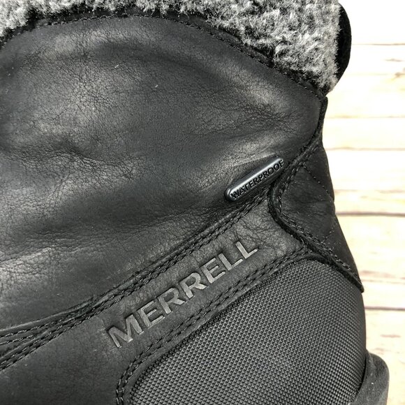 NEW Merrell Coldpack 3 Thermo Mid Waterproof Boots Womens Size 9.5 Side Zip - Picture 7 of 11